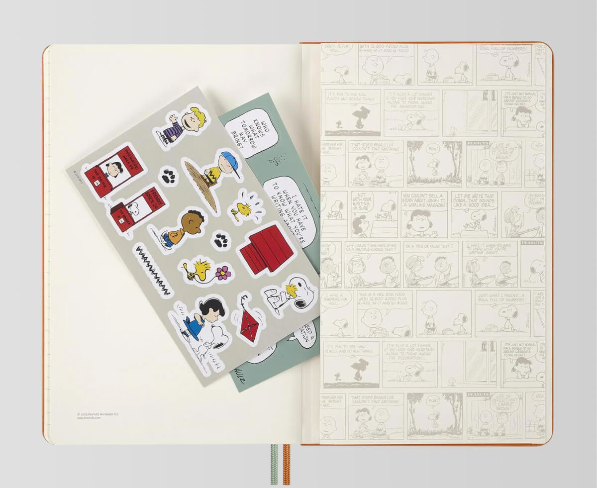 Moleskine Peanuts 2026 – špeciálna edícia s ilustráciami na vnútorných stranách