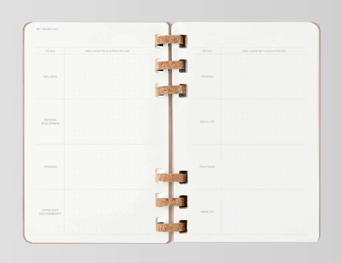 Moleskine Spiral 2026 – týždenný diár so špirálovou väzbou a priestorom na poznámky