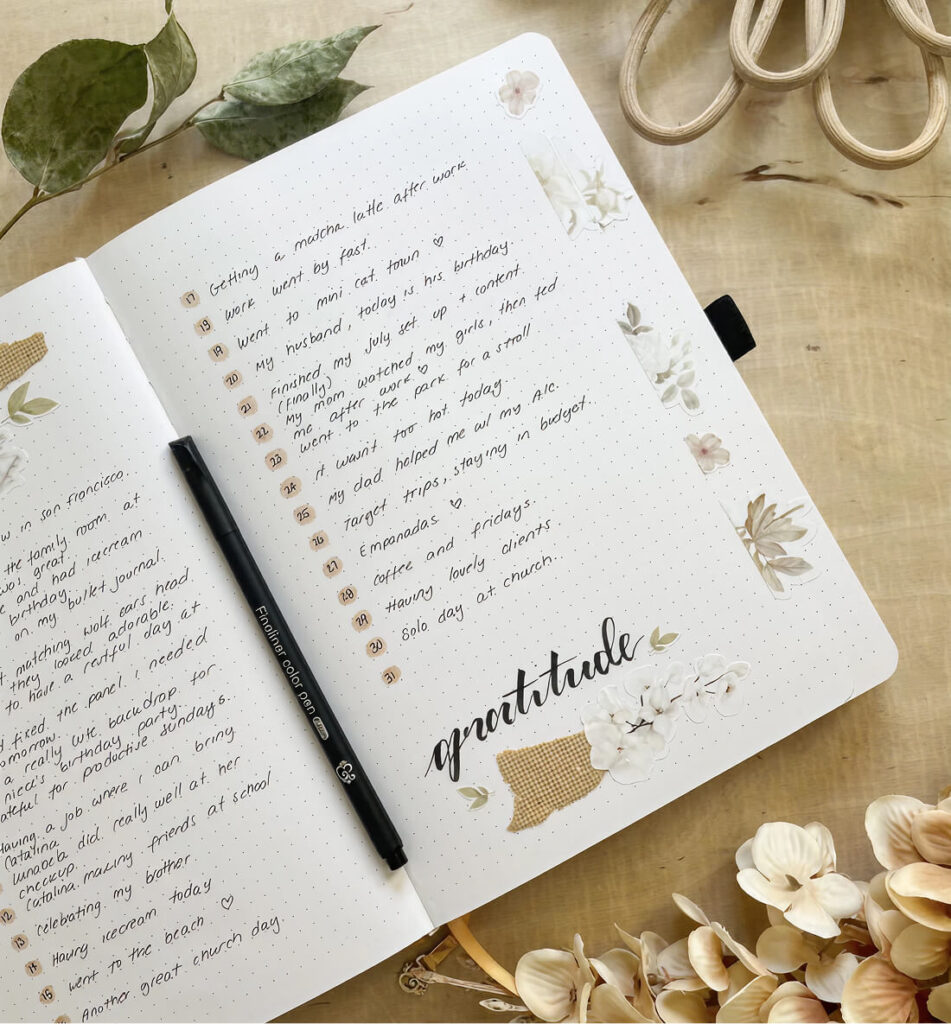 Denník vďačnosti Priklad