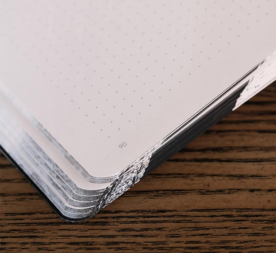 zápisník Nuuna bodkované stránky mriežka 2,5 mm